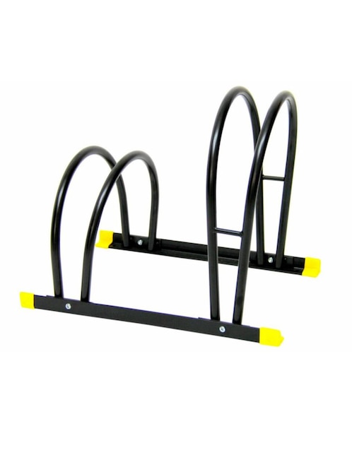 Rack Doble de Piso Negro con Amarillo 1