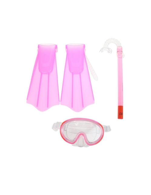 Set de Snorkel Aqua Quest natación para niña 1