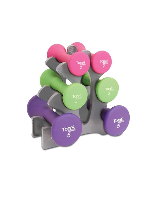 Imagen de producto Set de mancuernas CAP Tone Fitness Hourglass Neoprene Dum