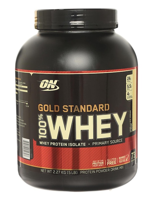 Suplemento alimenticio Optimum Nutrition Gold Standard Whey vainilla 2.27 kg