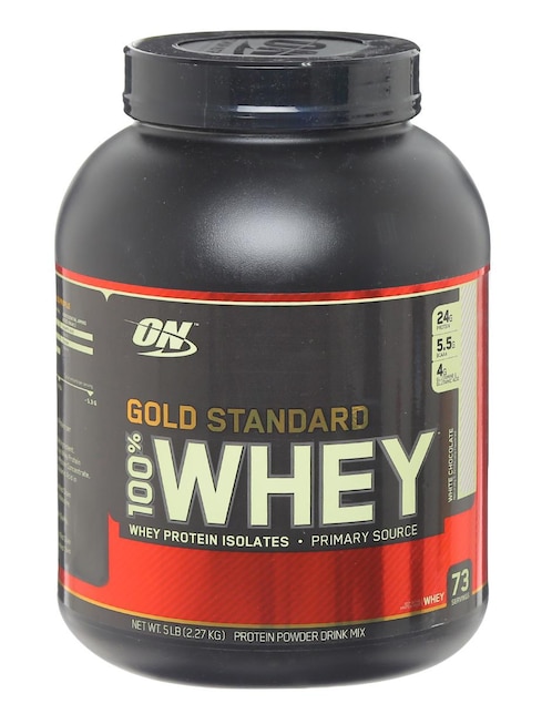 Suplemento alimenticio Optimum Nutrition Gold Standard Whey chocolate blanco 2.27 kg