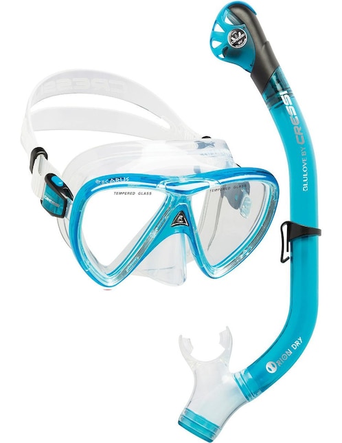 Combo Snorkel Cressi Icarus & Orion Dry