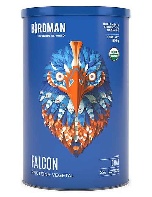 Proteína Vegetal Orgánica Birdman Falcon Protein Chai 510 g