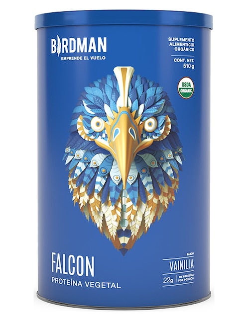 Proteína Vegetal Orgánica Birdman Falcon Protein Vainilla 510 g