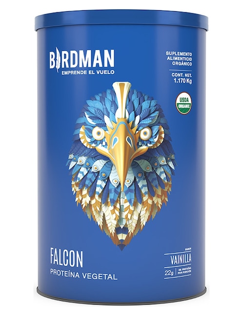 Proteína Vegetal Orgánica Birdman Falcon Protein Vainilla 1.17 kg