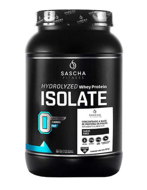 Proteína Sascha Fitness Isolate coco 907 g