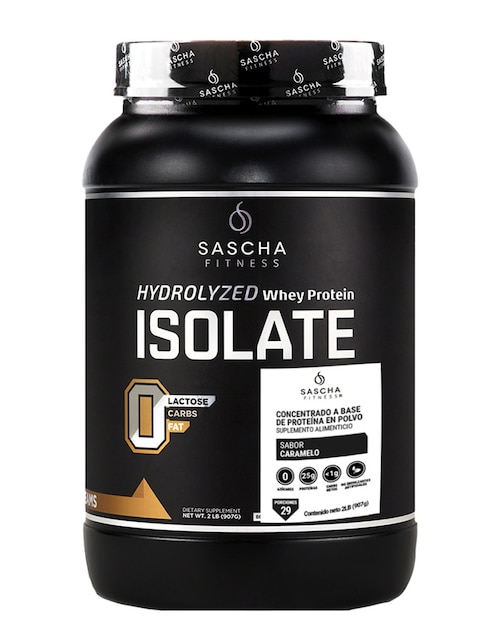 Proteína Sascha Fitness Isolate caramelo 907 g