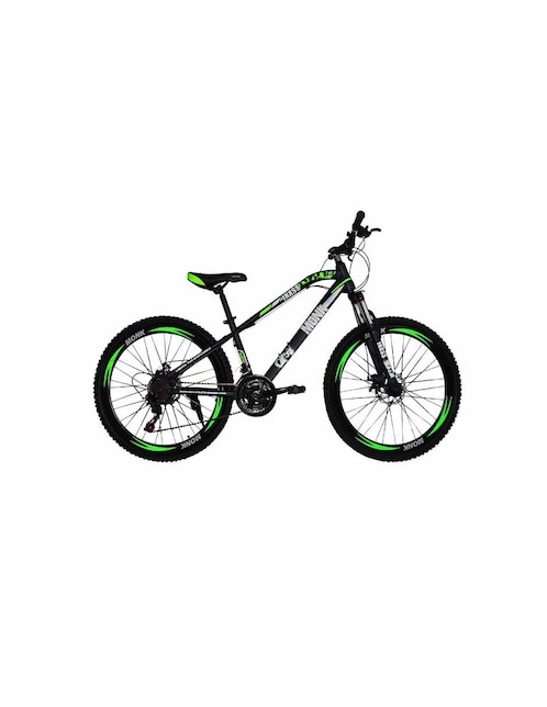 Bicicleta Monk Inxss Rodada 26 21 Velocidades Negro/Verde