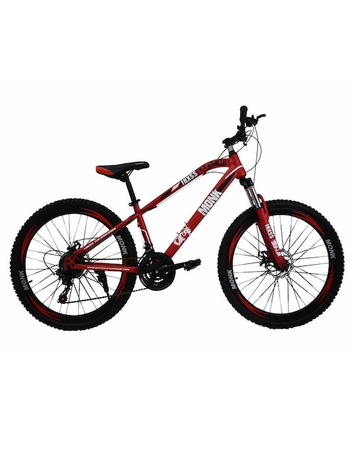 Bicicleta Monk Inxss Rodada 26 21 Velocidades Negro/Rojo