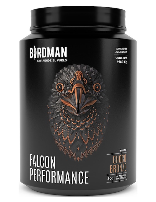 Proteína Vegetal Premium Birdman Falcon Performance Choco Bronze 1.14 kg