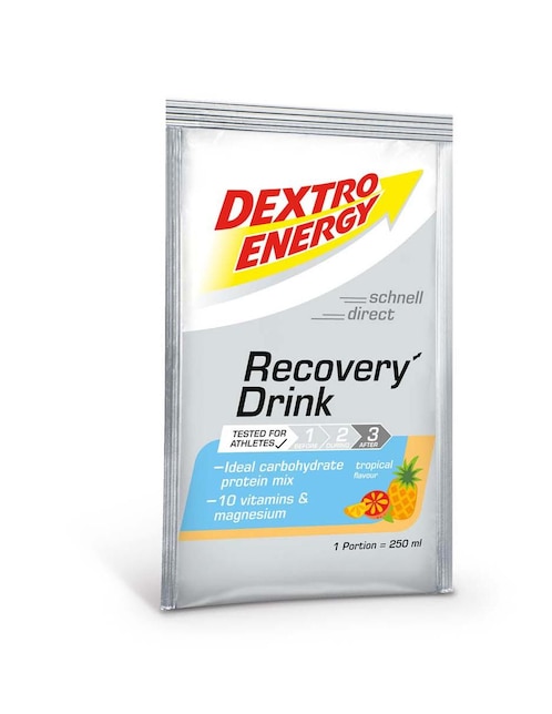 Suplemento deportivo Dextro Energy Recovery Drink 44.5 g 7 piezas