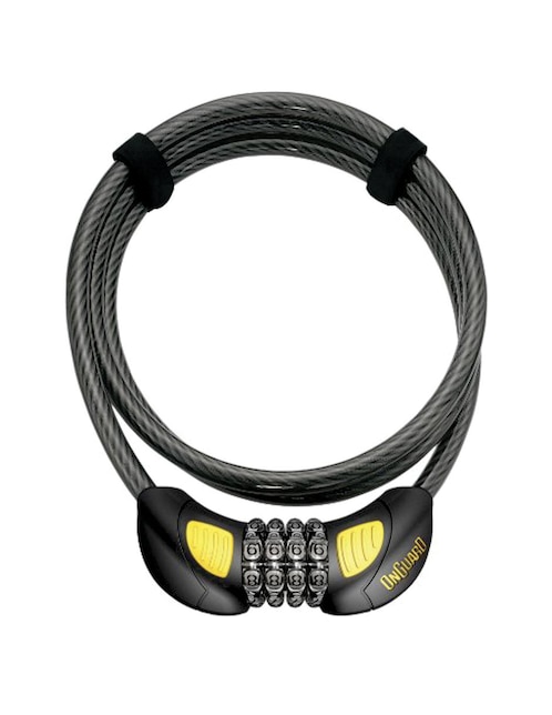 Candado para bicicleta con cable autorreflejante On Guard Terrier Combo 8064GLO