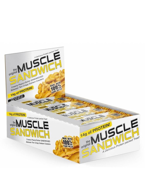 Barras de proteína Muscle Foods Muscle Sandwich 12 Barras