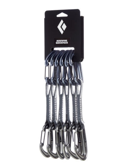 Set de mosquetones Black diamond miniwire para montañismo