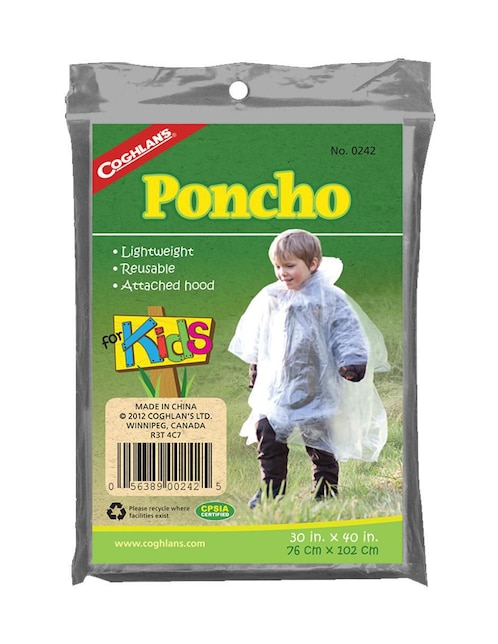 Poncho impermeable Coghlan's infantil unisex