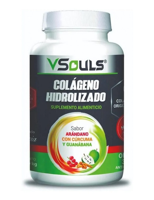 Colágeno Hidrolizado Vsouls sabor arándano 1 kg