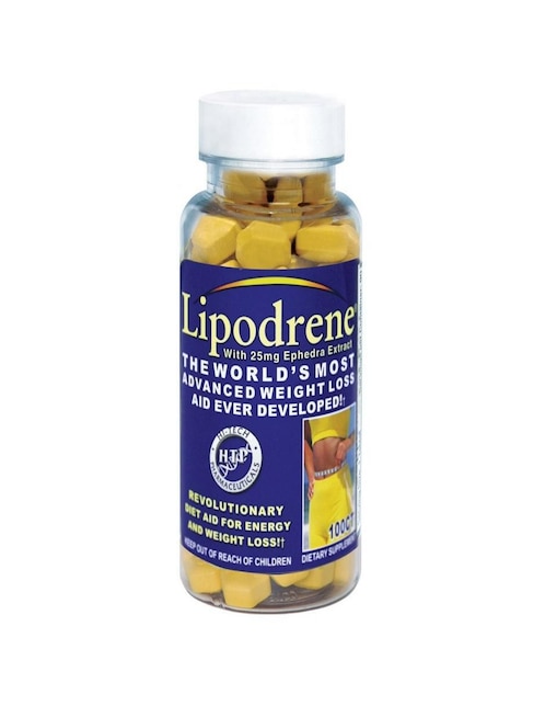 Suplemento alimenticio Hi-Tech Pharmaceuticals lipodrene amarillo