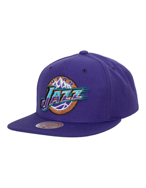 Gorra visera plana snapback casual Mitchell & Ness Utah Jazz