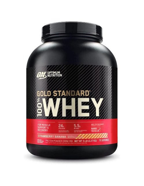 Proteína Optimum Nutrition sabor fresa 2.27 kg