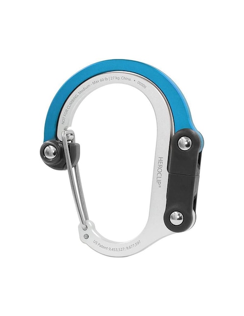 Mosqueton para campismo Heroclip Medium Blue 1