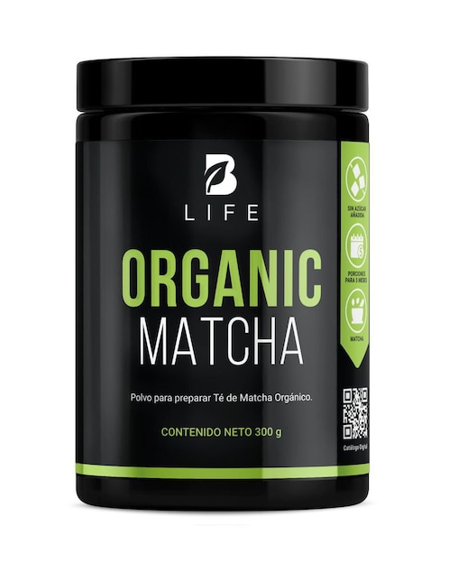 Organic Matcha B Life con hoja de té verde orgánica sabor matcha 300 g