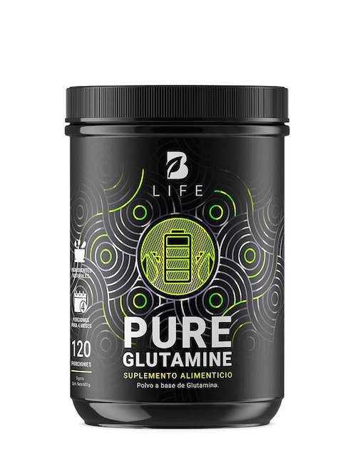 Pure Glutamine con l-glutamina de 600 g