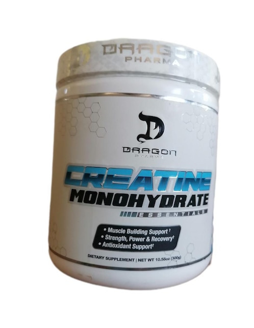CREATINA MONOHIDRATADA DRAGON 60 SERVICIOS Dragon Pharma sabor natural de 300 g