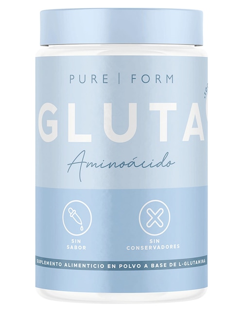 Gluta Pure Form con L-Glutamina sabor natural 300 g