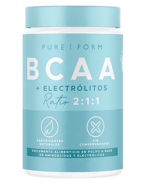 BCAA + Electrólitos con aminoácidos y electrolitos sabor naranja - mandarina de 207 g