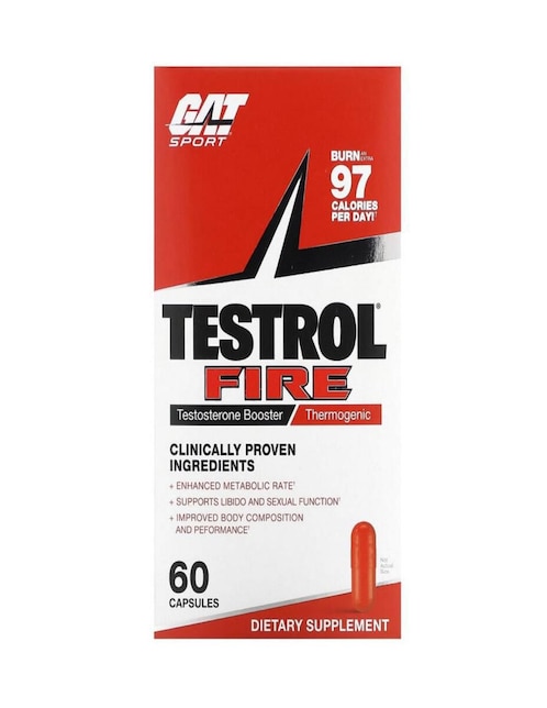 Testrol Fire vitamina Gat Sport cápsulas unisex