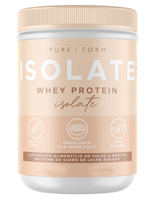 Whey Protein Isolate Pure Form con proteína de suero de leche aislado sabor vainilla 600 g