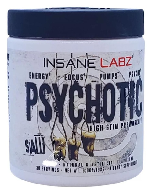 Psychotic SAW Insane Labz sabor ponche de frutas 187 g