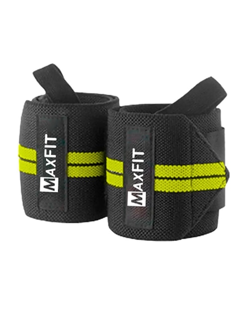 "muñequera deportiva" maxfit par de muñequera maxfit venda hw002
