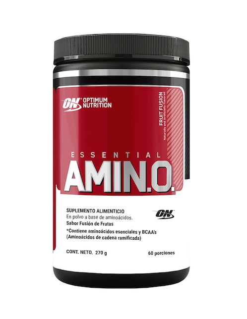 Essential Amin.o. Optimum Nutrition con aminoácidos y electrolitos sabor frutas 270 g