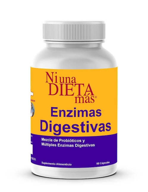 Enzimas Digestivas Ndm con probióticos de 60 cápsulas