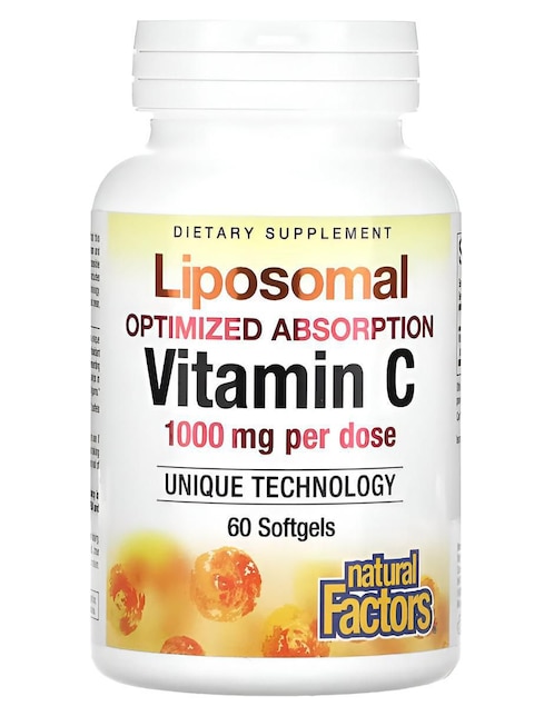 Vitamina C Liposomal 1000 mg Natural Factors 60 cápsulas