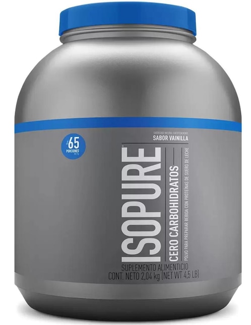 Proteína Isopure Zero Carbohidratos 65 servicios Nature Best con proteína de suero de leche sabor vainilla 2 kg