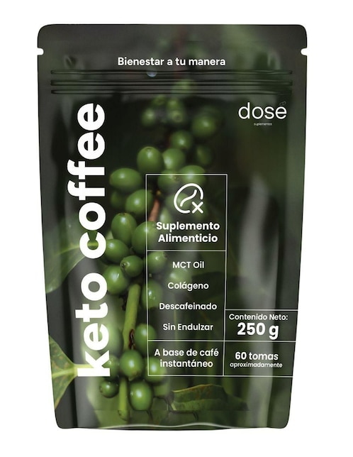 Keto coffee Dosé Suplementos con aceite de coco sabor café 250 g