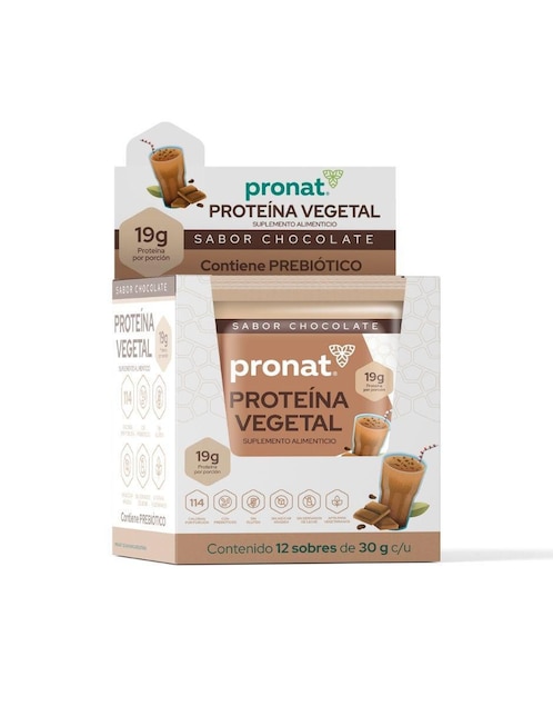 Suplemento proteína vegetal Pronat sabor chocolate 360 ml