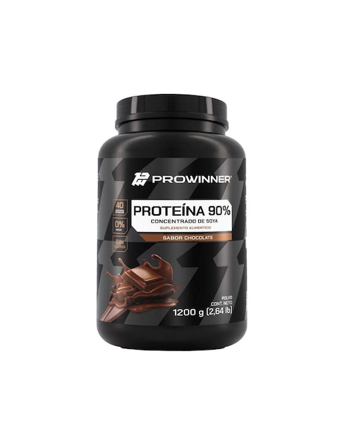 Suplemento proteína Prowinner con proteína de soya con aminoácidos sabor chocolate 1.2 kg