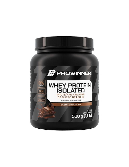Suplemento Whey Protein Isolated Prowinner con proteína de suero de leche aislado sabor chocolate 500 g
