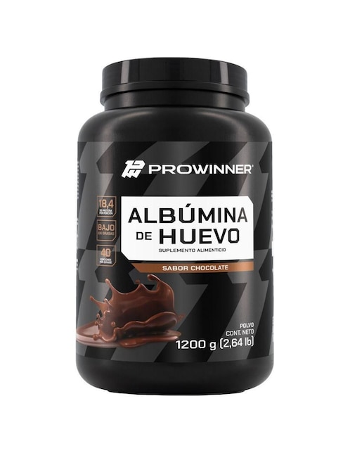 Suplemento albumina de huevo Prowinner sabor chocolate 1.2 kg