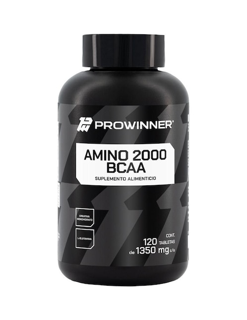 Suplemento amino 2000 BCAA Prowinner 120 tabletas