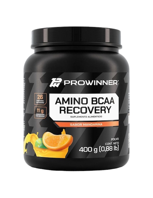 Suplemento amino BCAA Recovery Prowinner Pronat sabor mandarina 400 g