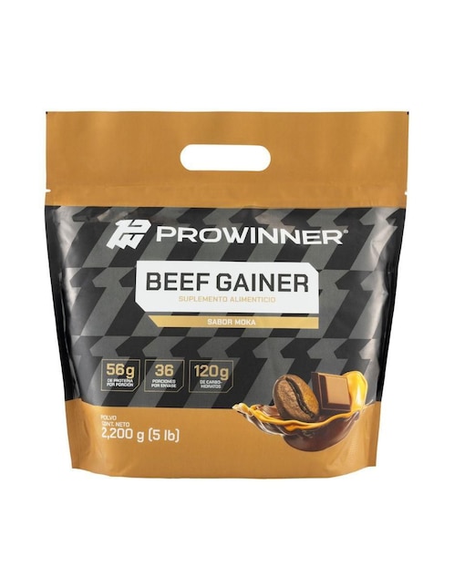 Suplemento beef gainer prowinner Pronat sabor moka 2.2 kg