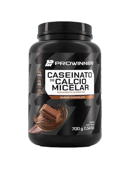 Suplemento caseinato de calcio micelar prowinner Pronat sabor chocolate 700 g