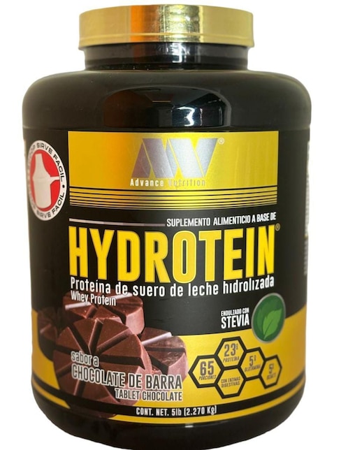 Hydrotein Advance Nutrition con proteína de suero de leche sabor chocolate 2.2 kg