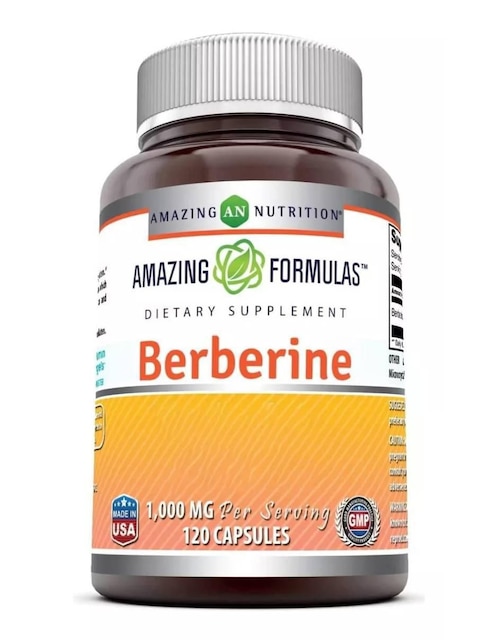 Amazing Nutrition Berberine 1000 mg Amazing Nutrition sabor natural de 120 cápsulas