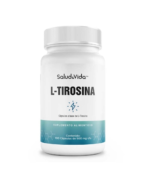 L-Tirosina - S&V - Salud & Vida Mx sabor original de 100 cápsulas
