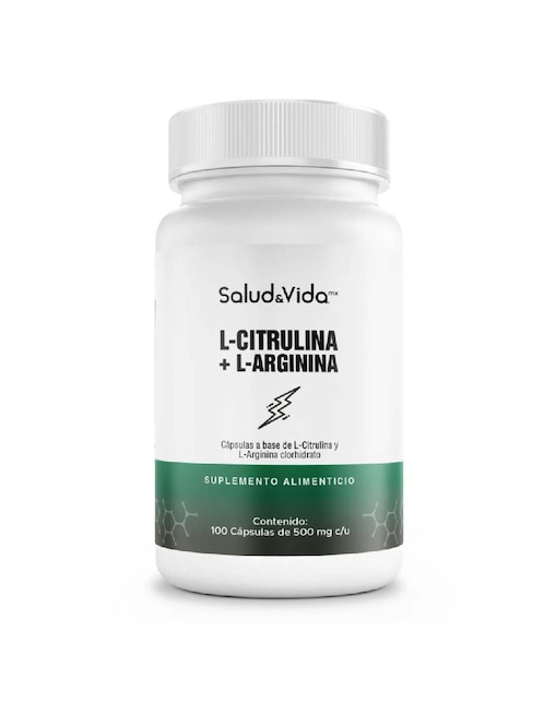 L-Citrulina y L-Arginina - S&V Salud & Vida Mx sabor original de 100 cápsulas